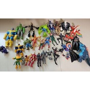 Action Figure Hulk Batman Godzilla Iron Man etc.. Right out of toybox lot